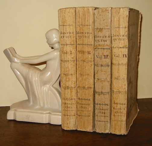 Barone di Montesquieu Lo spirito delle leggi... colle annotazioni di Antonio Genovesi e di altri Autori. Volume uno (... Volume quarto)  1821-1822 Firenze Per Niccolò Conti